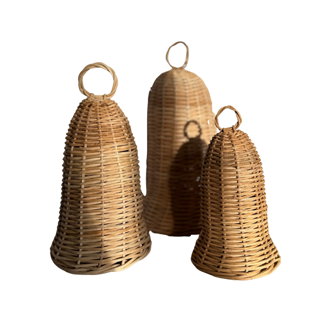 Rattan Bells │ Set of 3