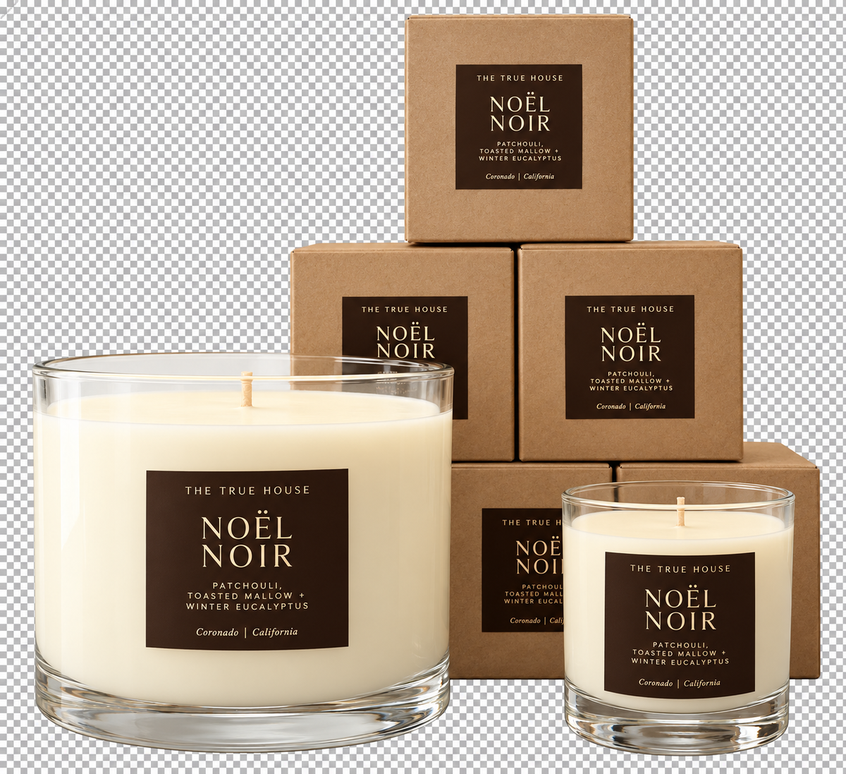 Noel Noir Candle, Various Sizes