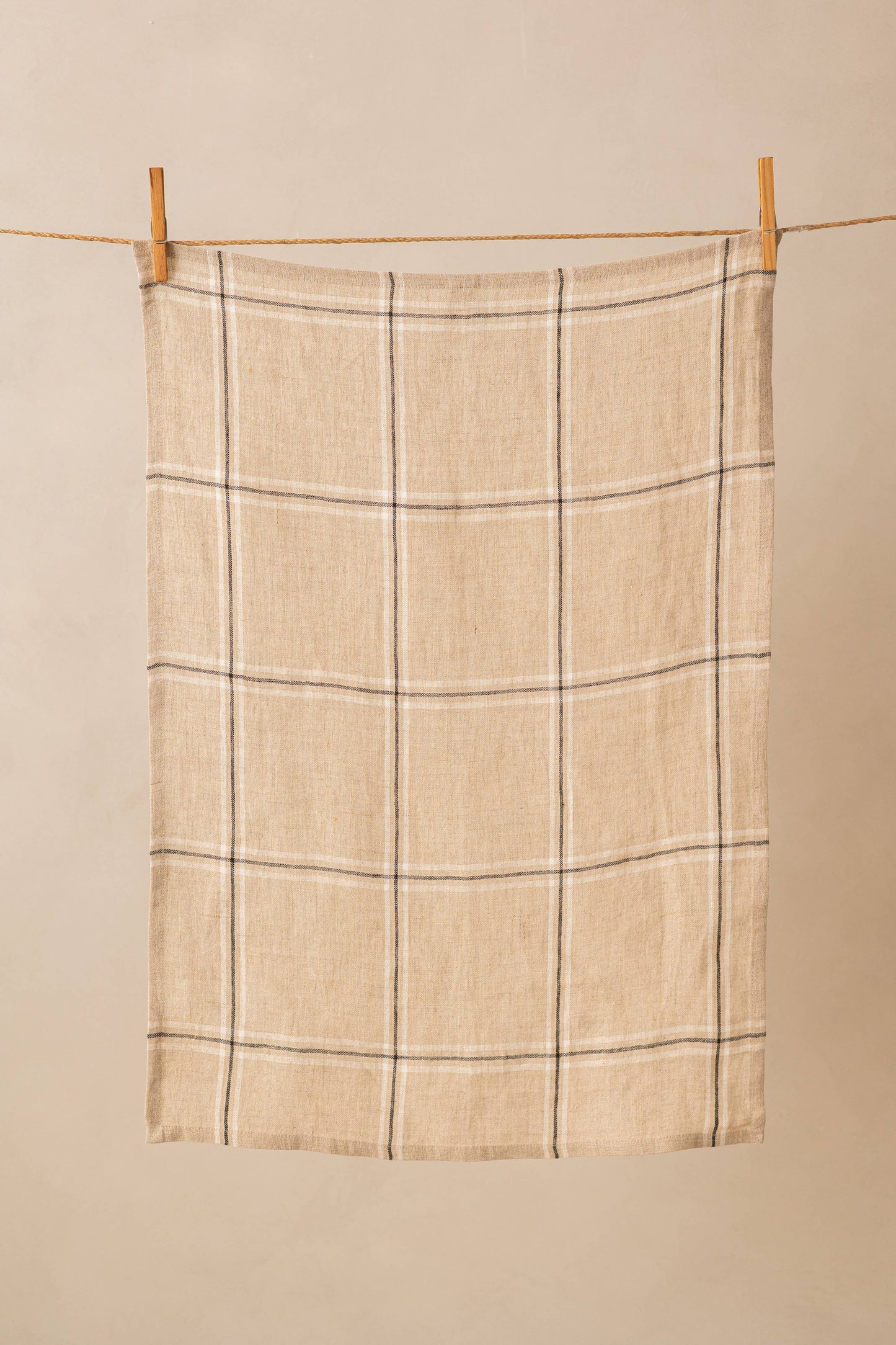 Harbor Check Linen Kitchen Towel