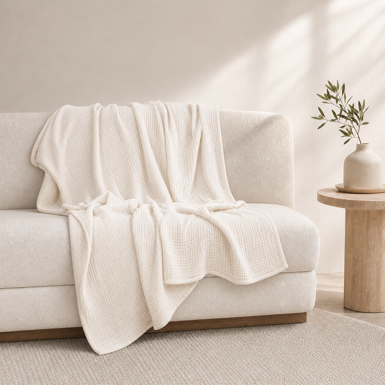 Lightweight Gauze Blanket, 2 Colors