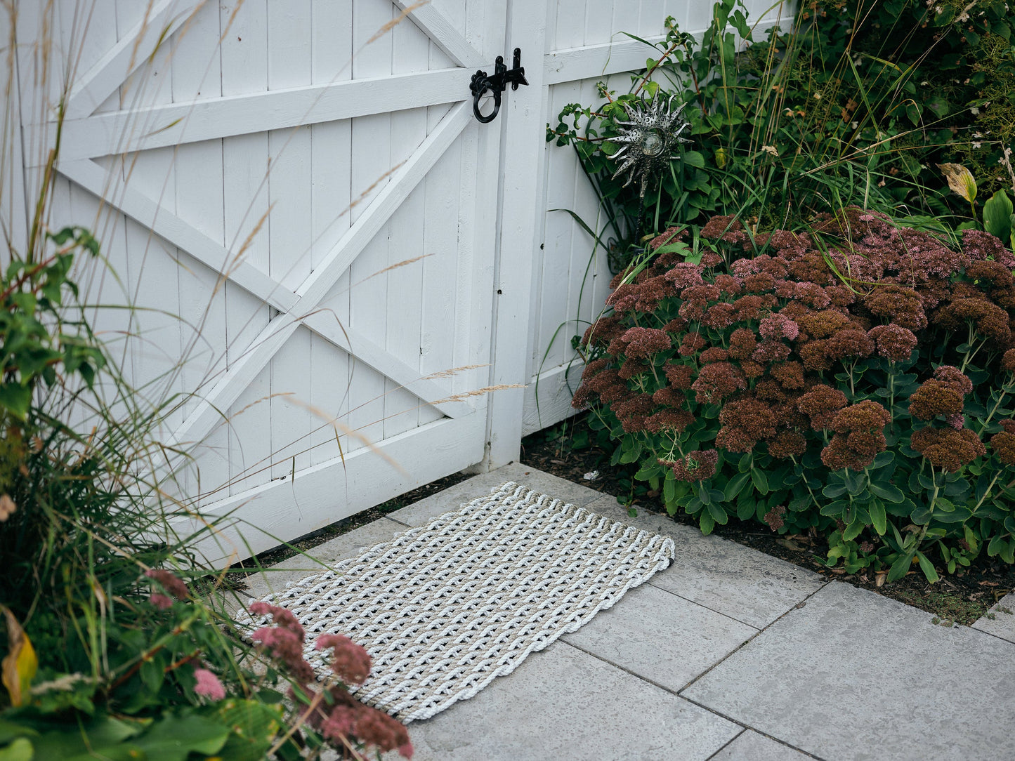 The Rope Co. Doormat, Fog Gray + Sand