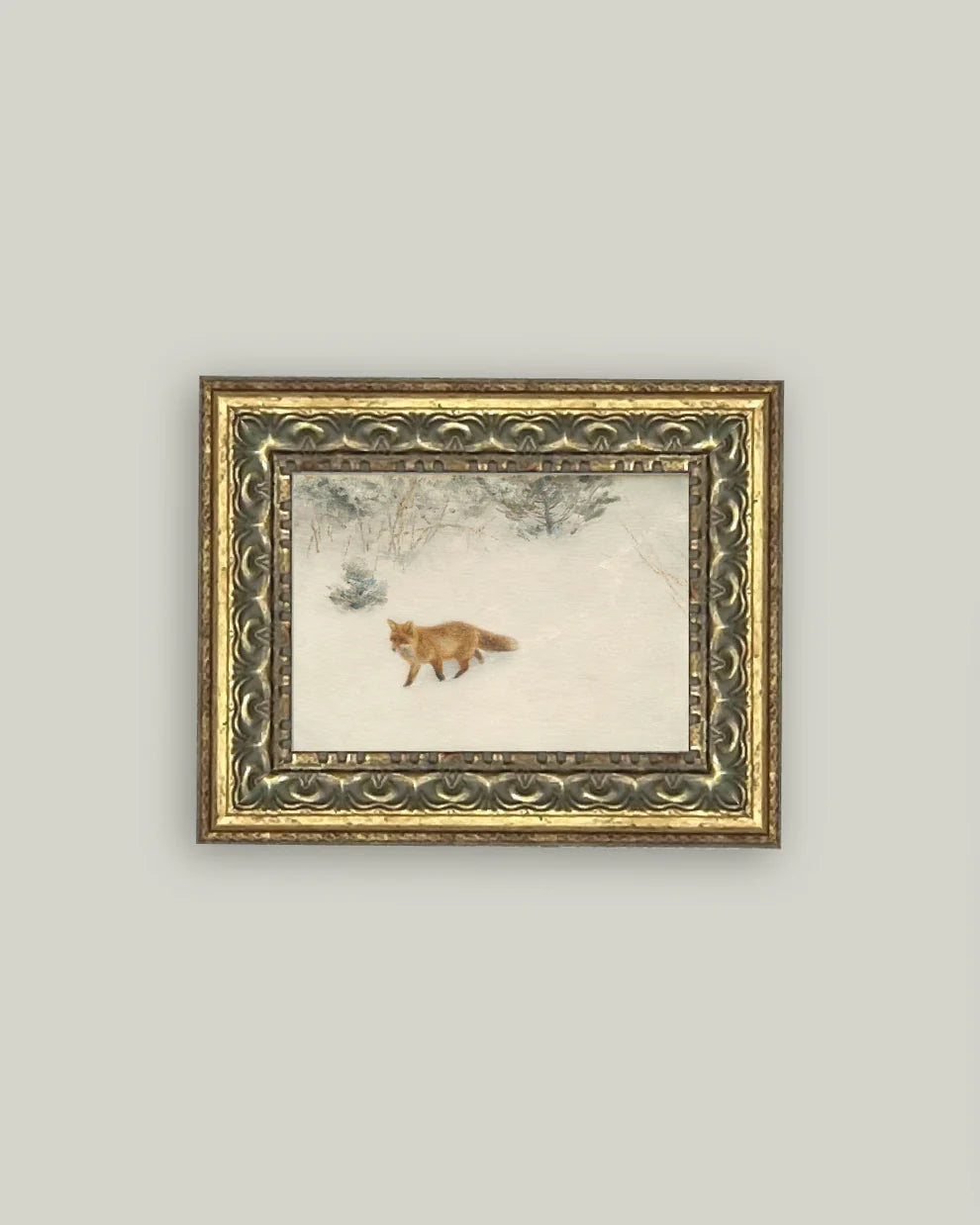 Fox in Winter 7"x5"