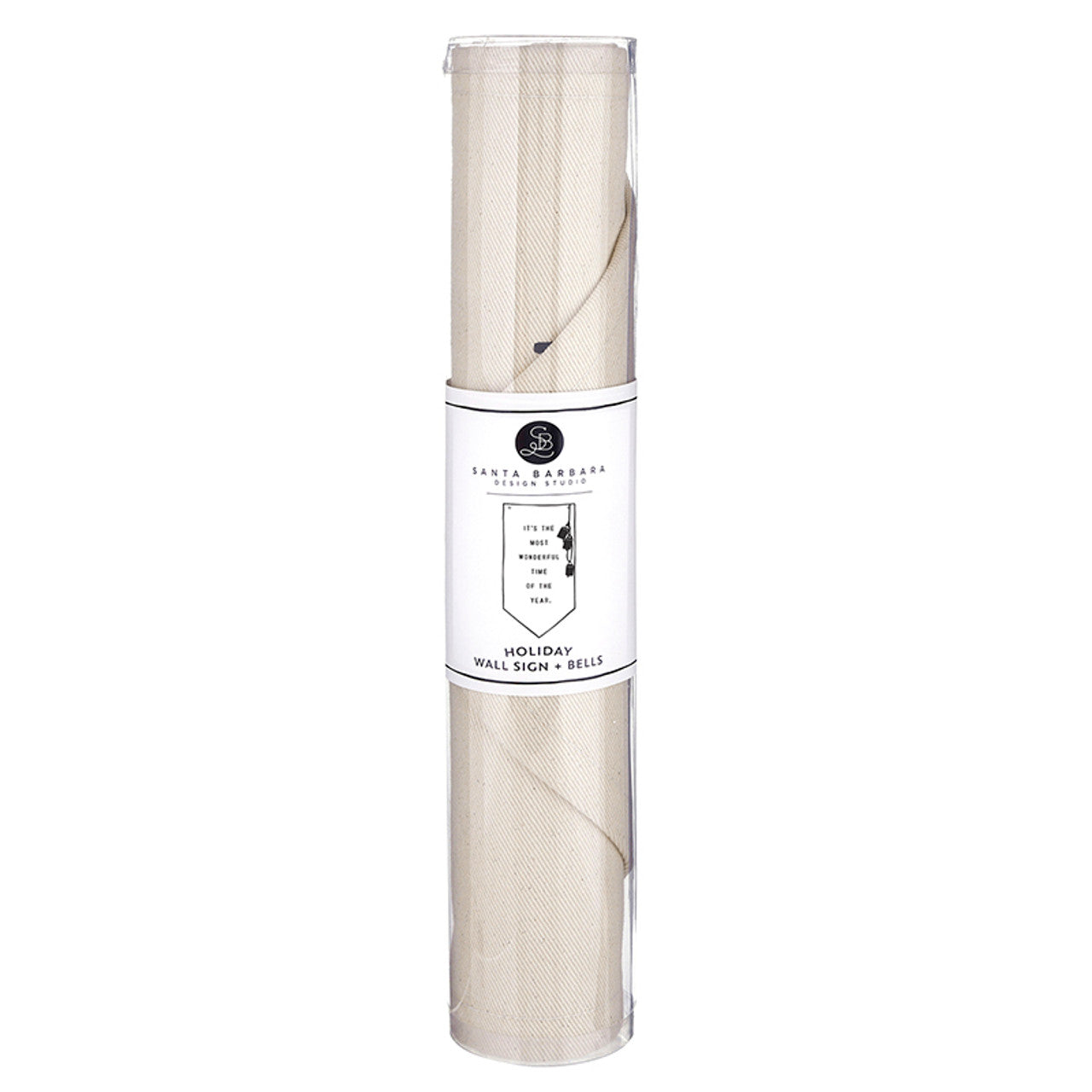 Canvas Banner with Gold Bells - Wonderful Time