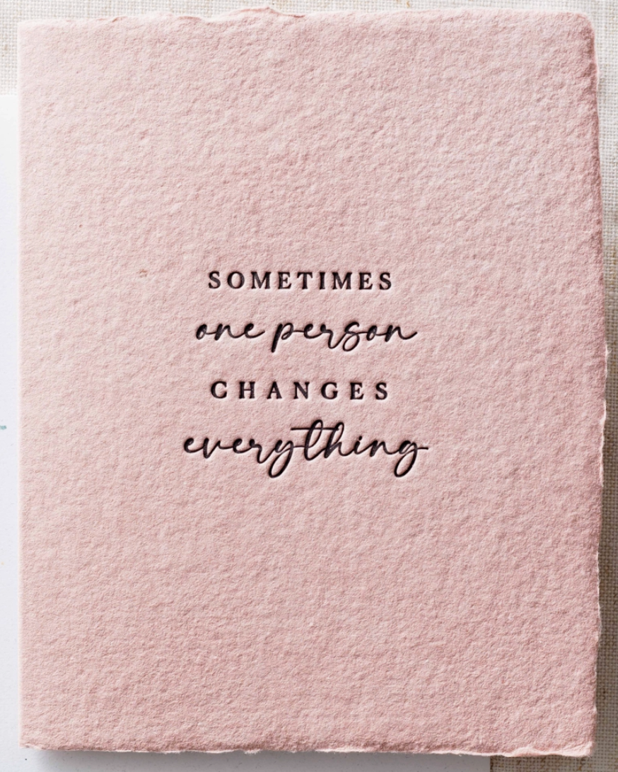 Letterpress Flat Greeting Card, Various Styles