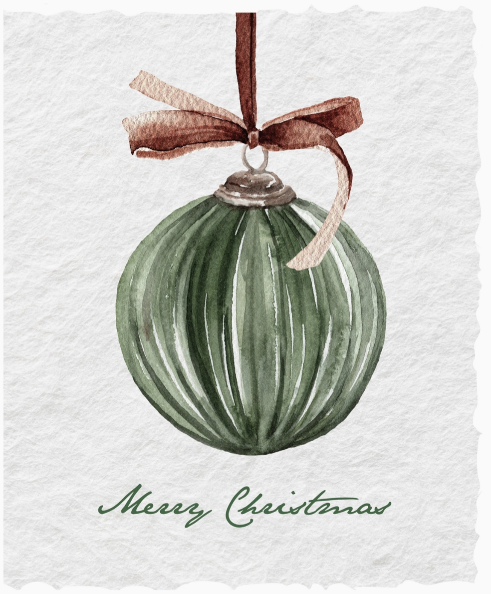 Holiday Letterpress Greeting Card, Various Styles