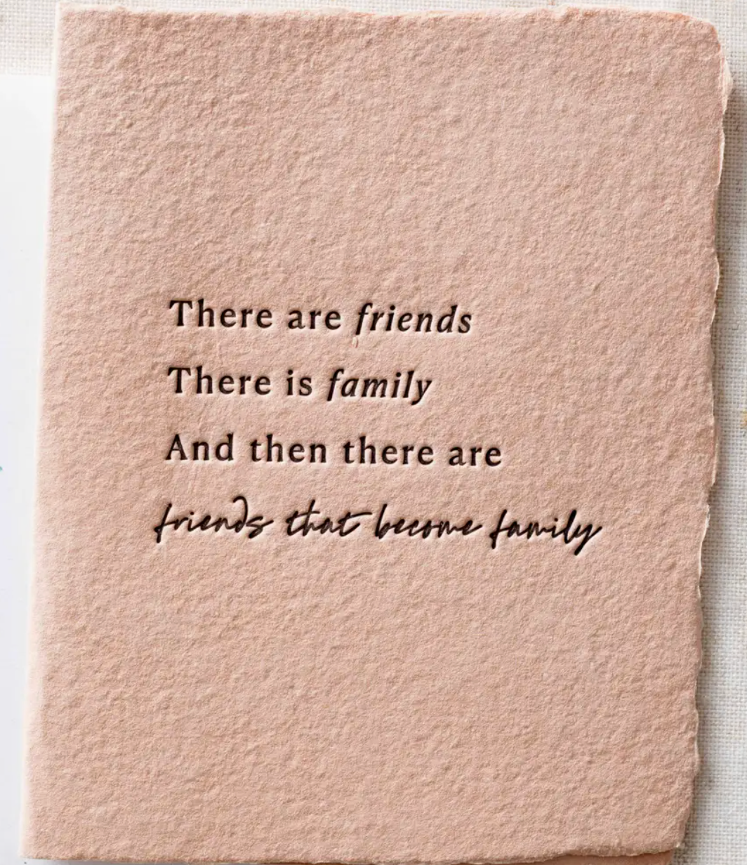 Letterpress Flat Greeting Card, Various Styles