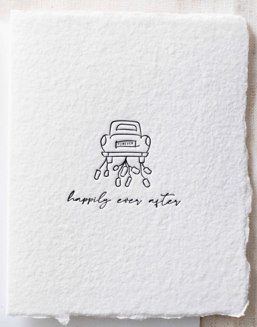 Letterpress Flat Greeting Card, Various Styles