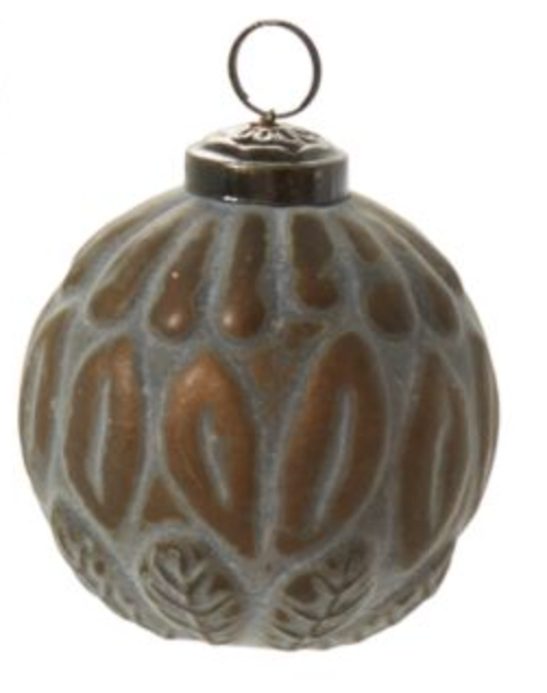 Vintage Rust Christmas Ornament, 2 Styles