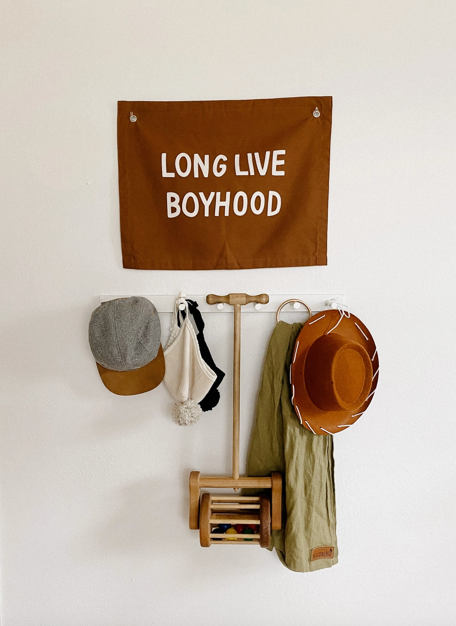 Long Live Boyhood Canvas Banner
