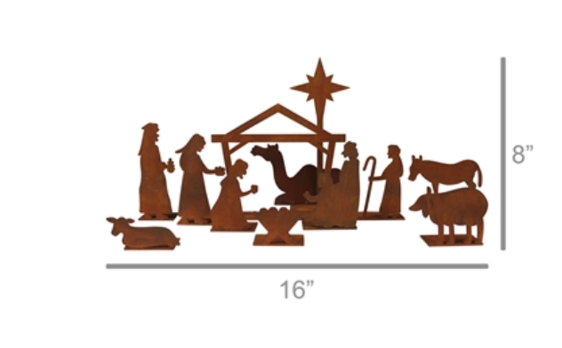 Nativity, Rust - Set of 12