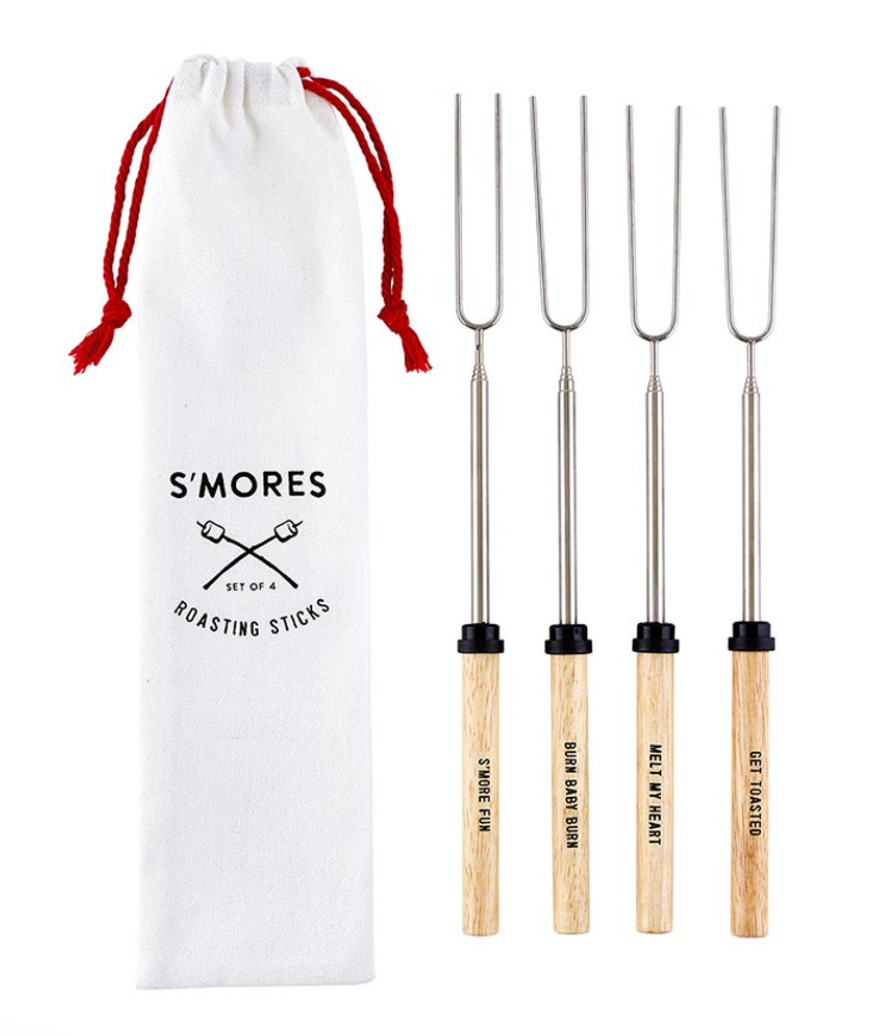 Smores Roasting Sticks, Set of 4