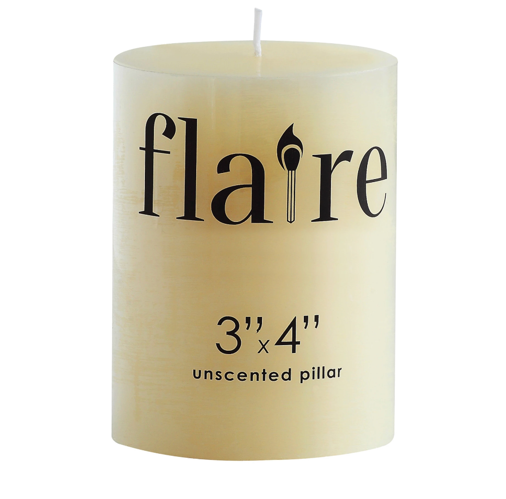 Unscented Pillar Candle