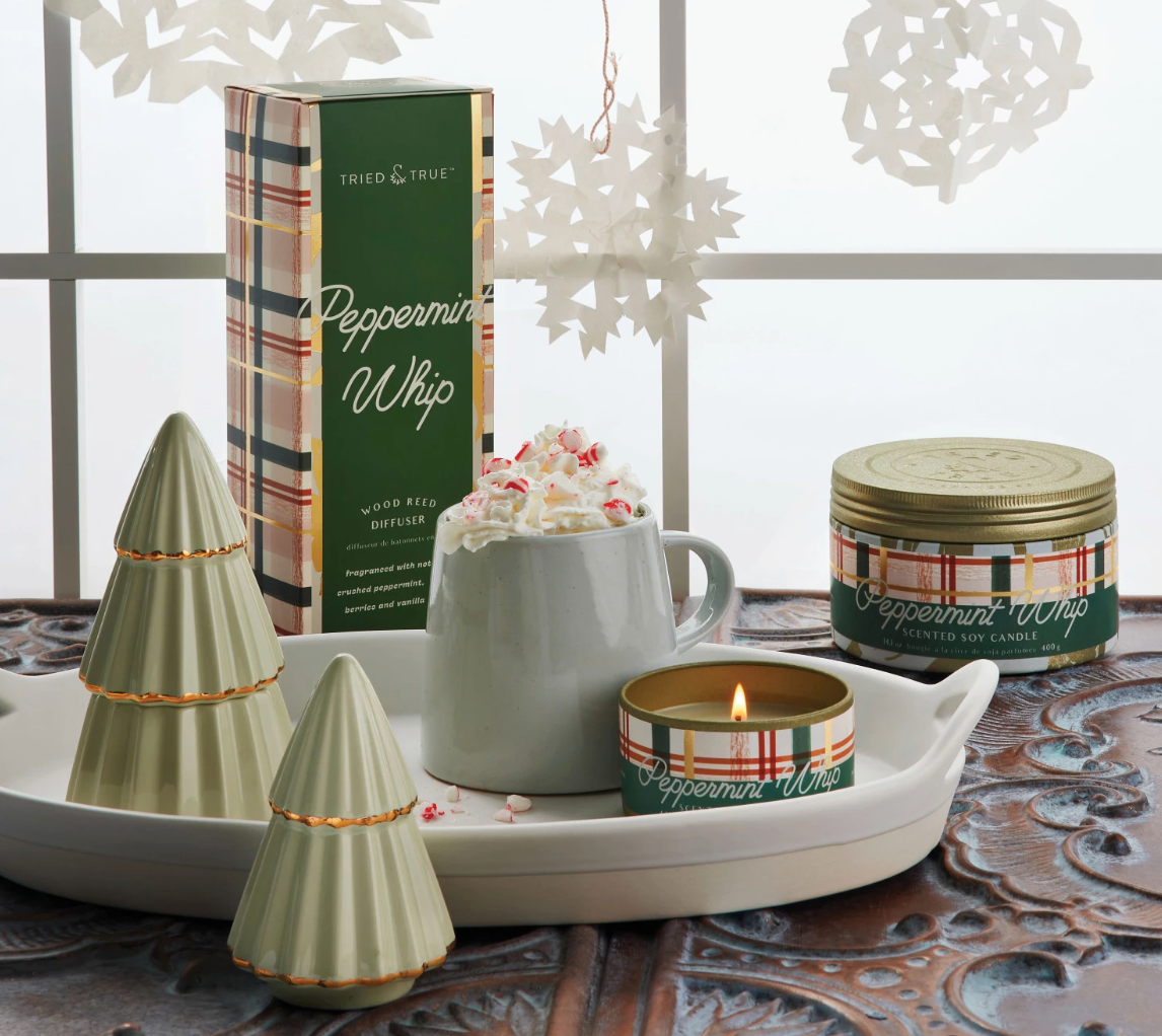 Peppermint Whip Gilded Tree