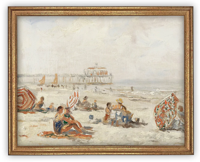 Vintage Framed Art, Multiple Sizes
