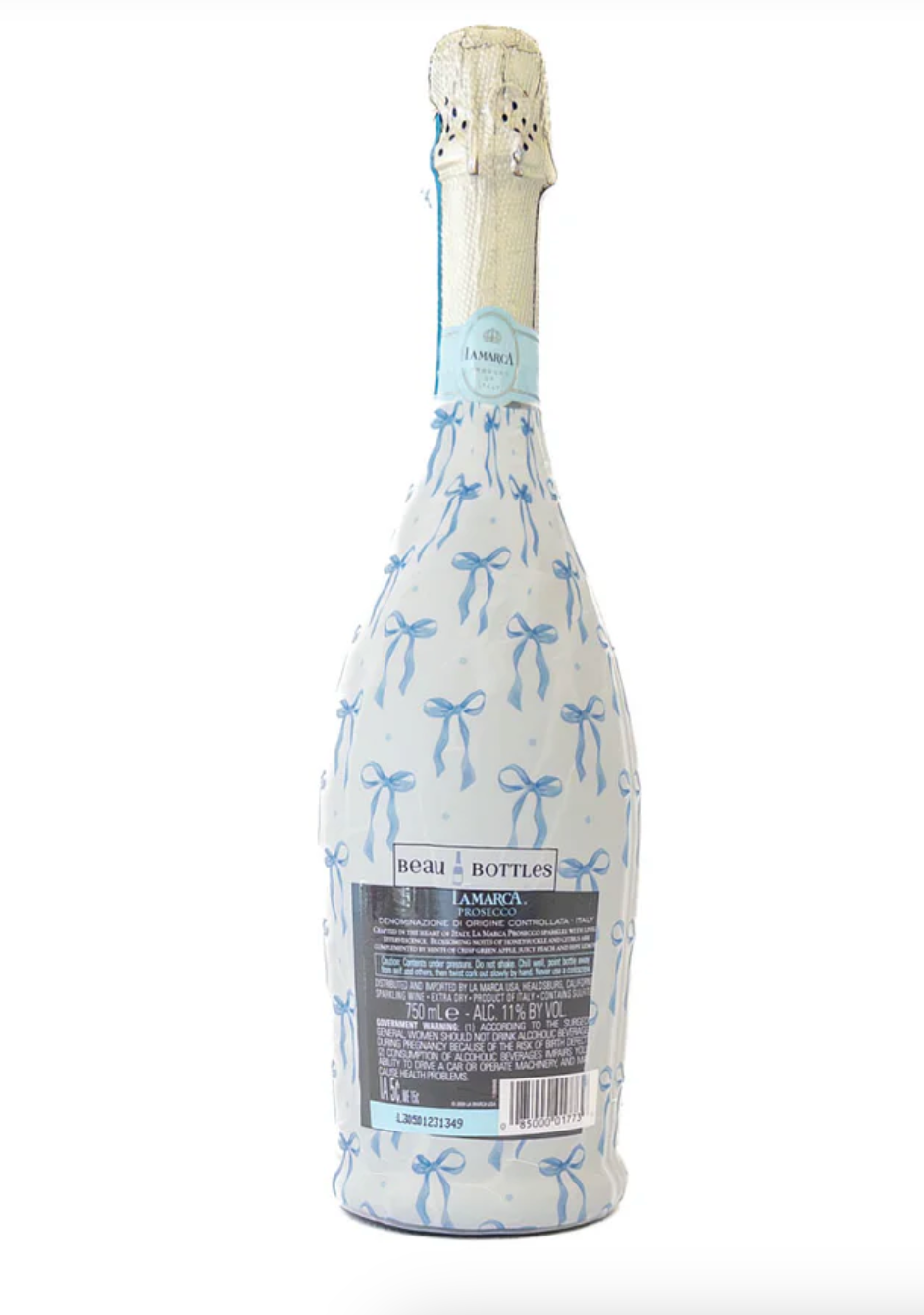 Beau Bottles Grandmillenial Blue Bows - La Marca Edition