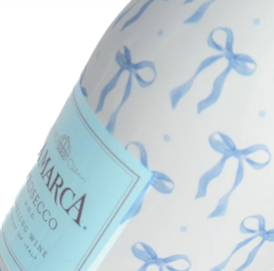 Beau Bottles Blue Bows - MINI La Marca Edition - Six Pack