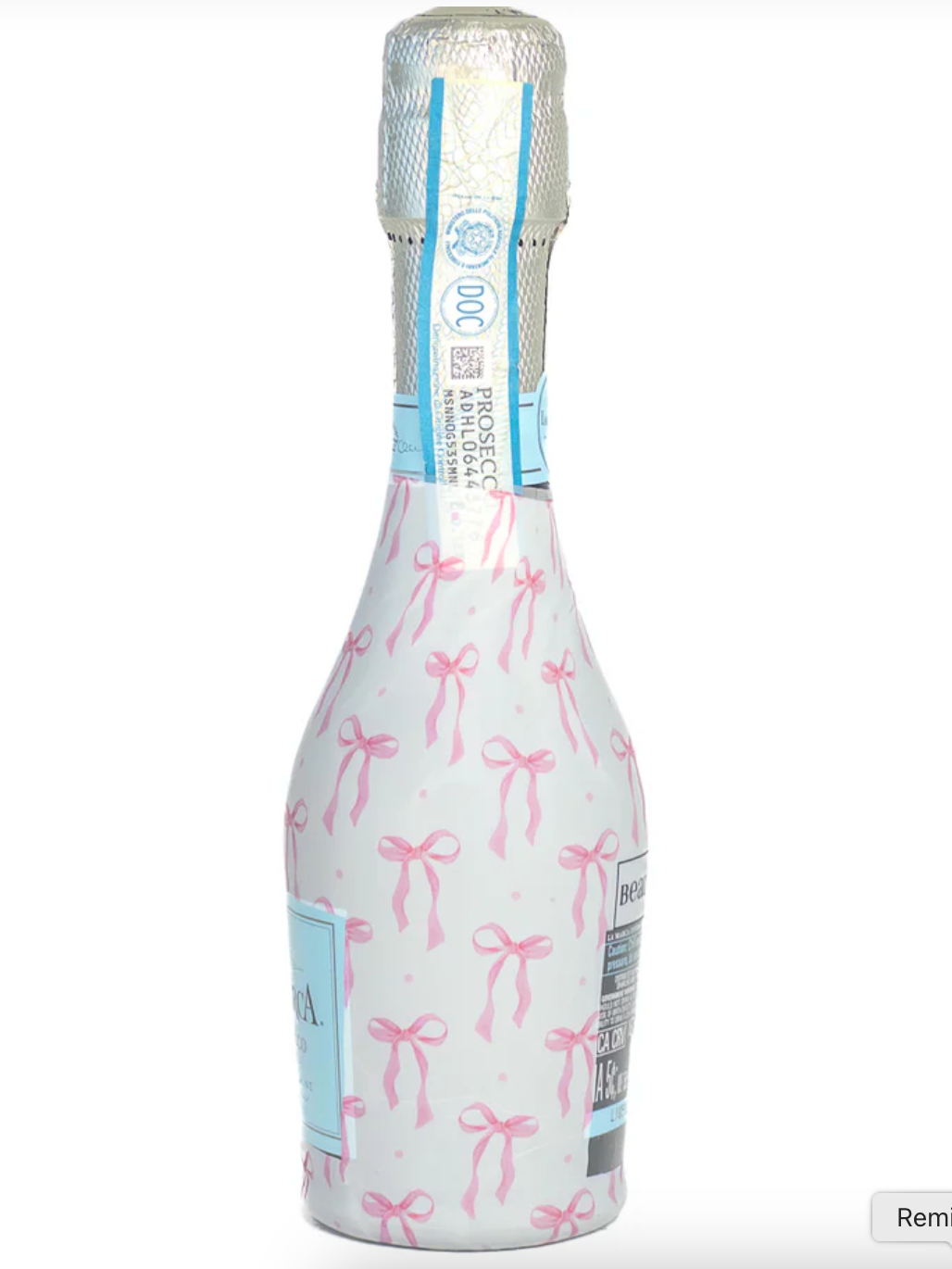 Beau Bottles Pink Bows - MINI La Marca Edition - Six Pack