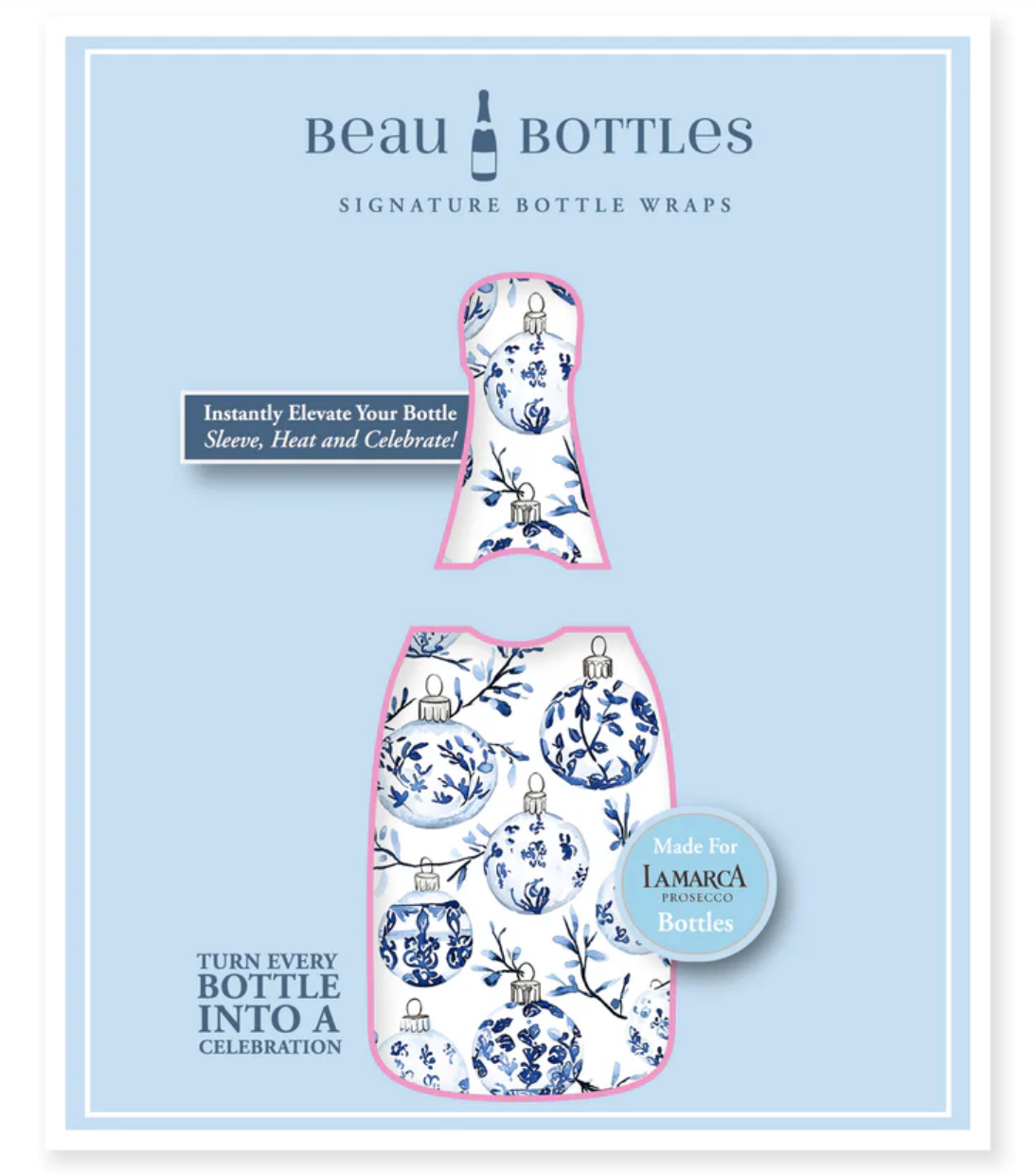 Beau Bottles Limited Edition Blue Ornaments - La Marca Edition