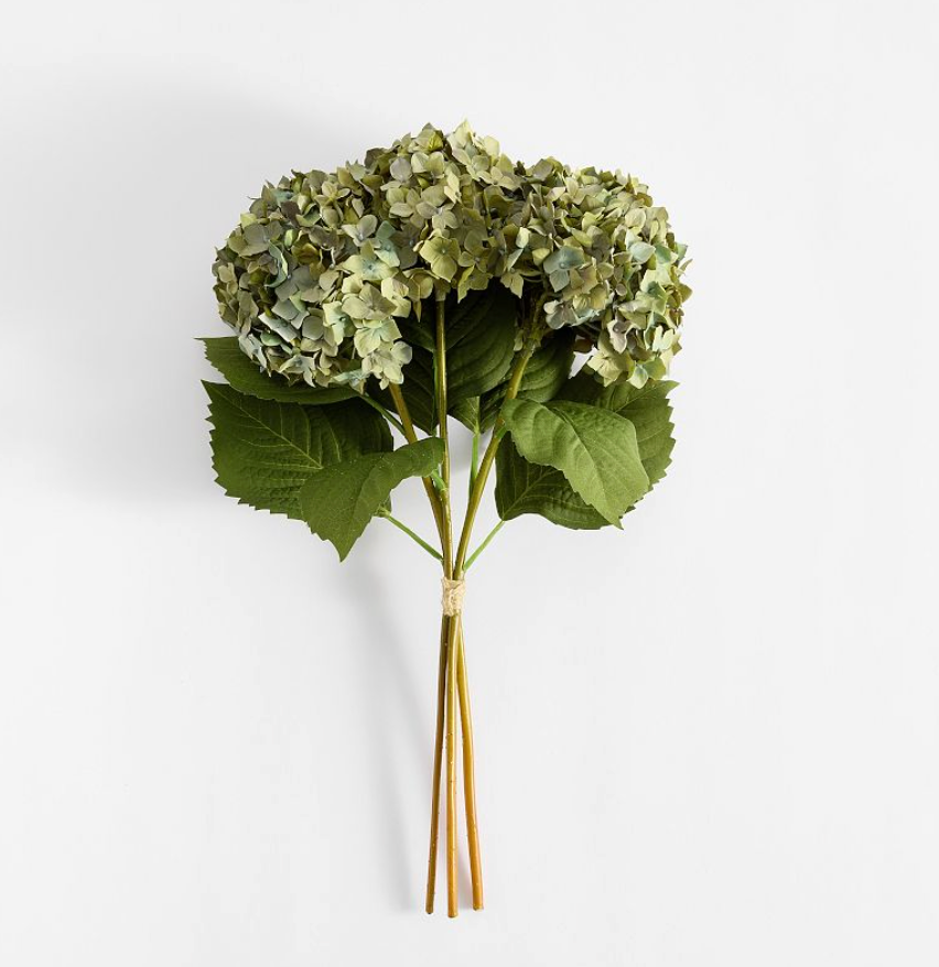Faux Green Hydrangea Stem
