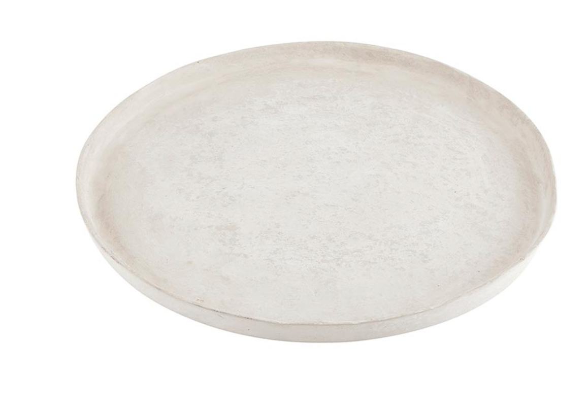 Round Paper Mache Tray