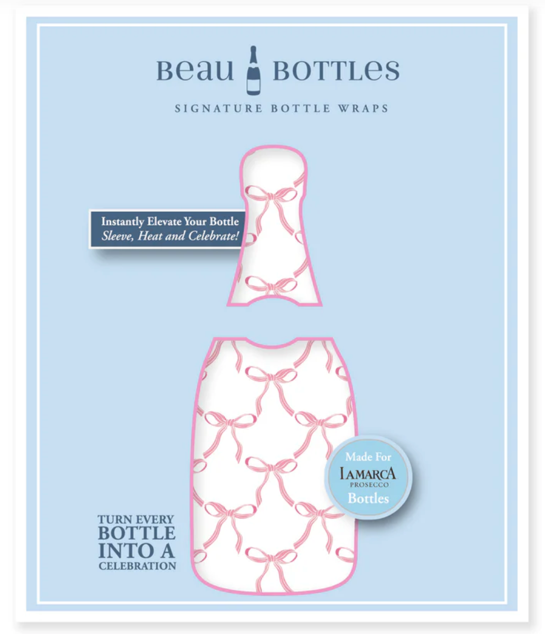 Beau Bottles Grandmillenial Pink Bows - La Marca Edition