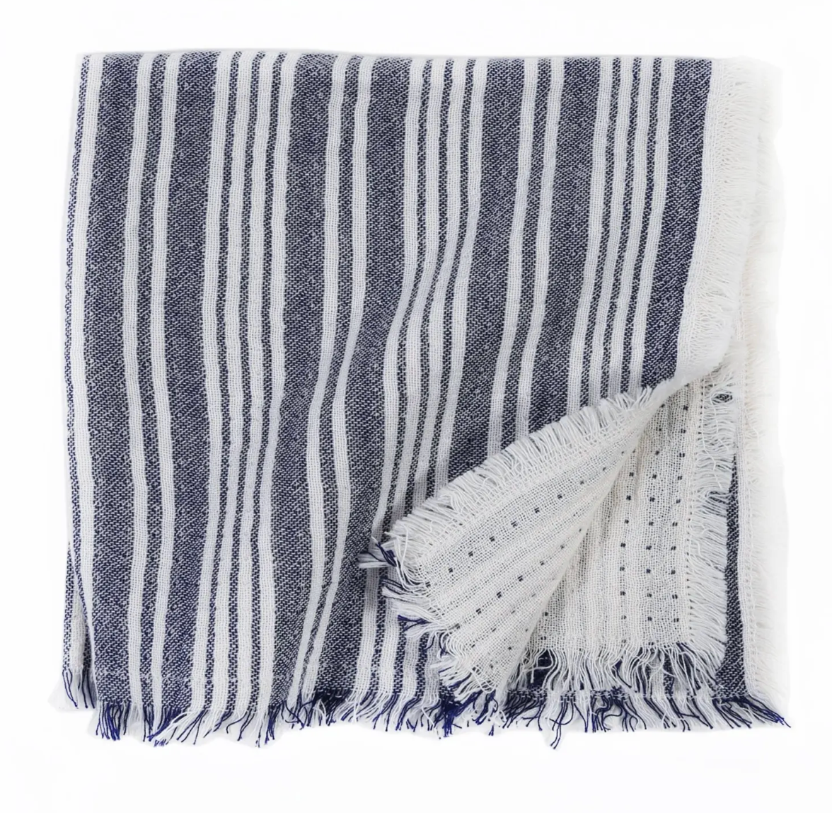 Striped Fringe Dinner Napkin