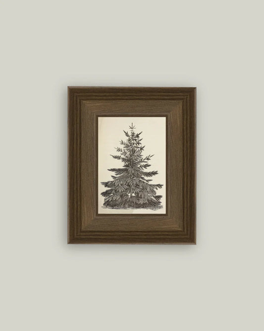 Vintage Pine Tree 5"x7"