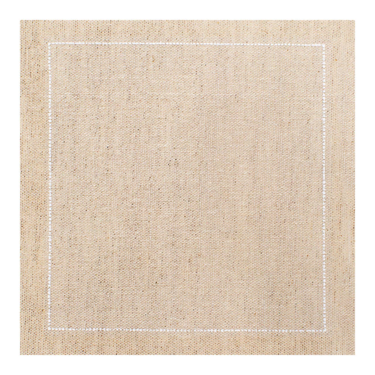 Natural Linen Cocktail Napkins, Set of 25