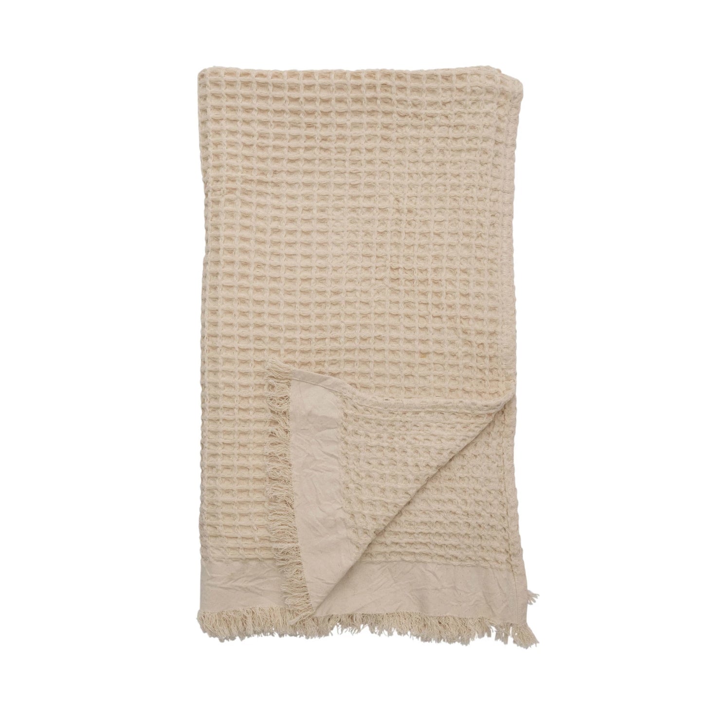 Cotton Waffle Weave Throw
