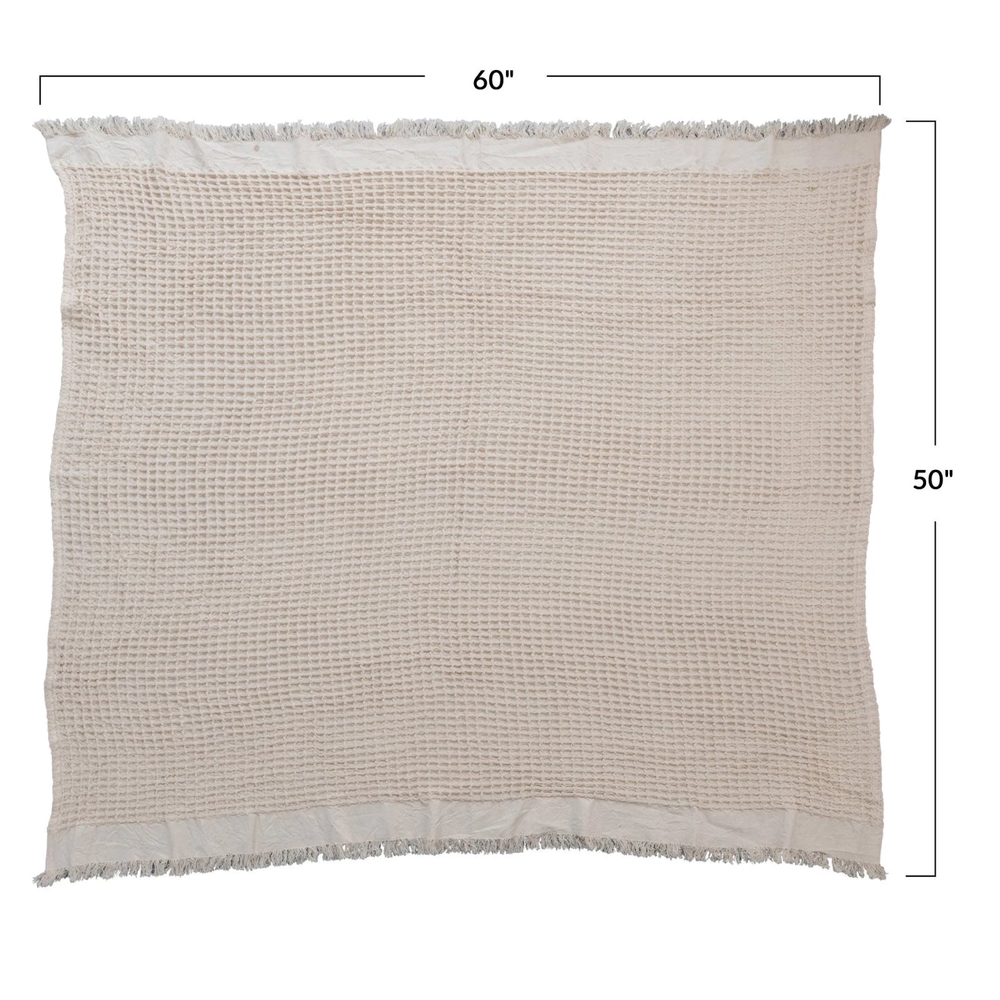Cotton Waffle Weave Throw