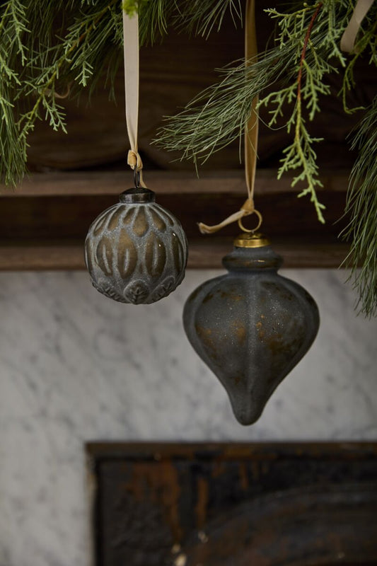 Vintage Rust Christmas Ornament, 2 Styles