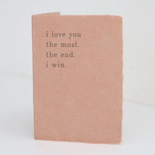 Letterpress Folded Greeting Card, Various Styles