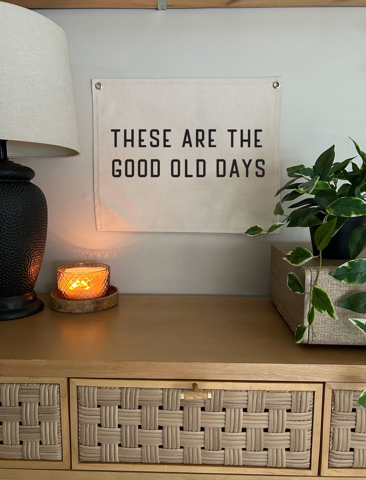 Good Old Days Canvas Banner