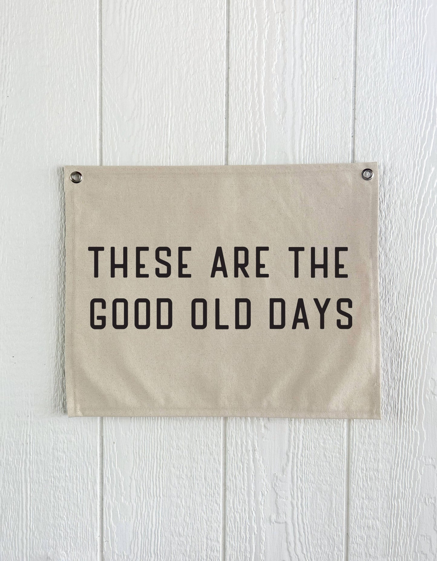 Good Old Days Canvas Banner