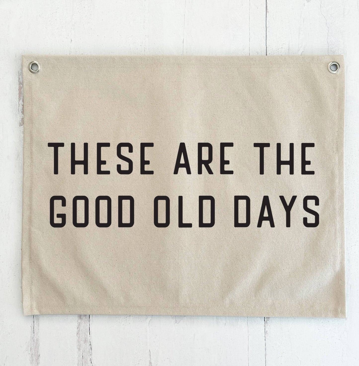 Good Old Days Canvas Banner