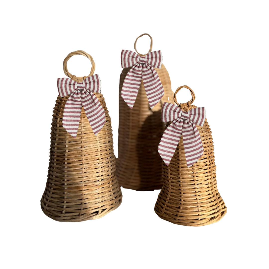 Rattan Bells │ Set of 3