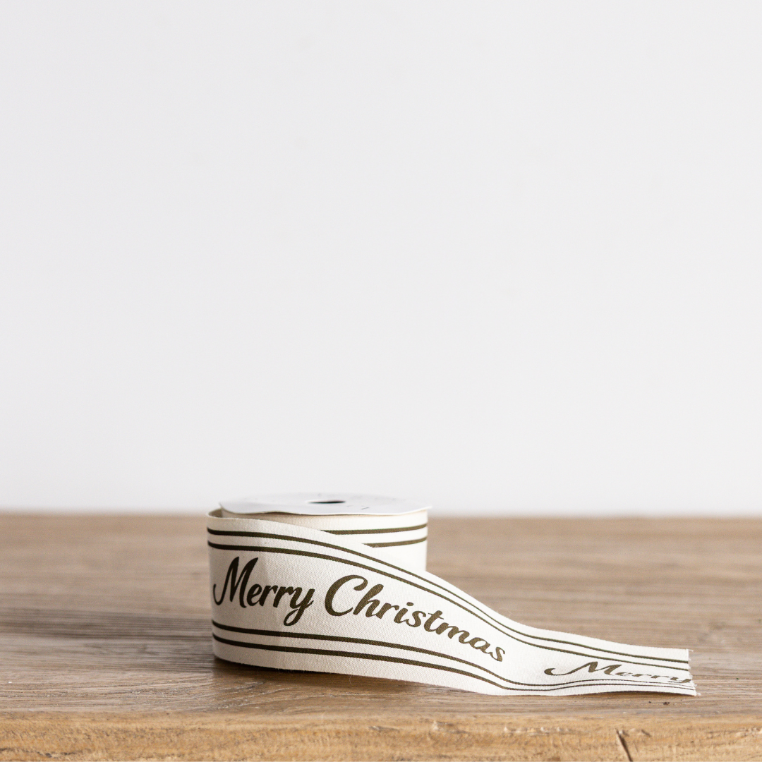 Olive Merry Christmas Ribbon