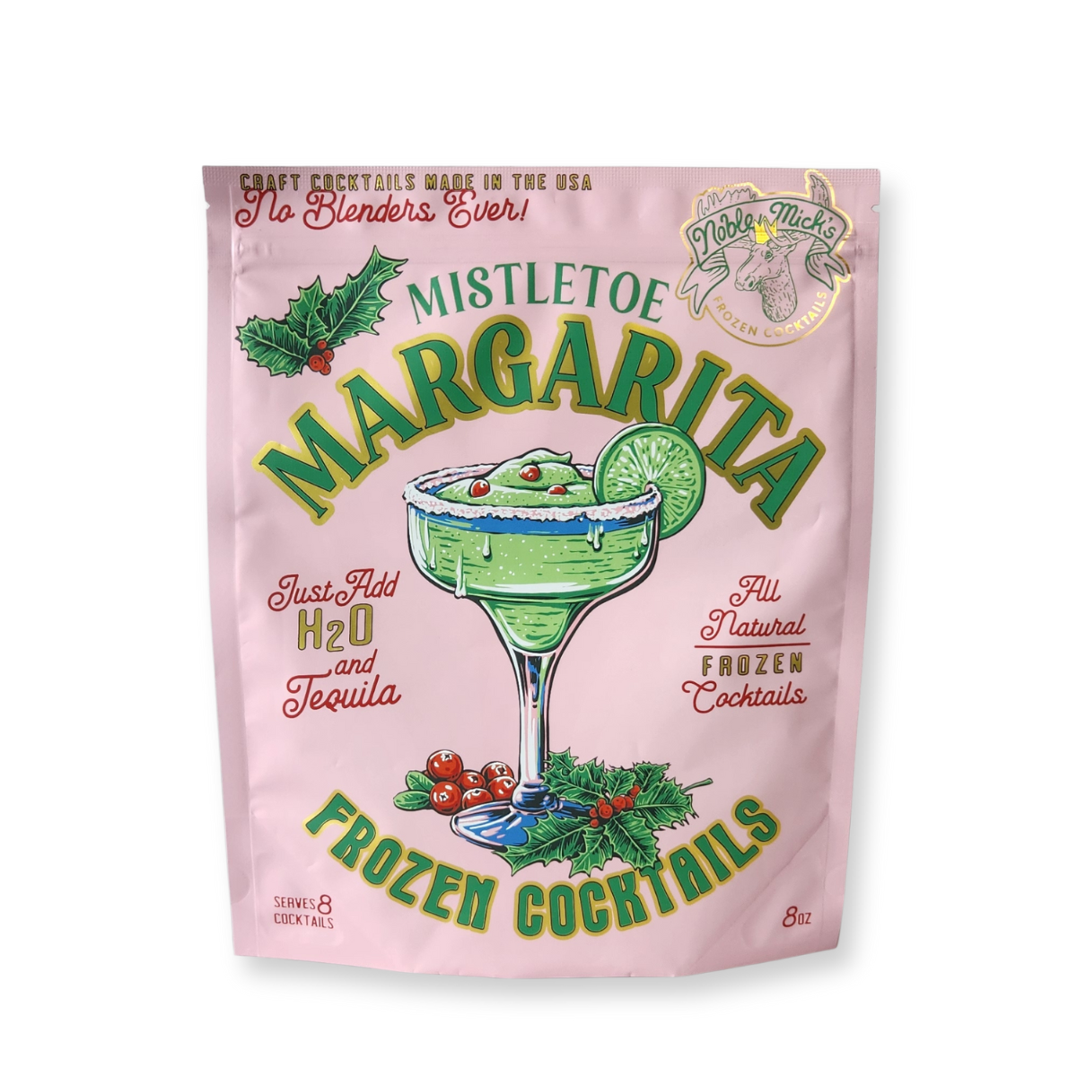Mistletoe Margarita Frozen Cocktail