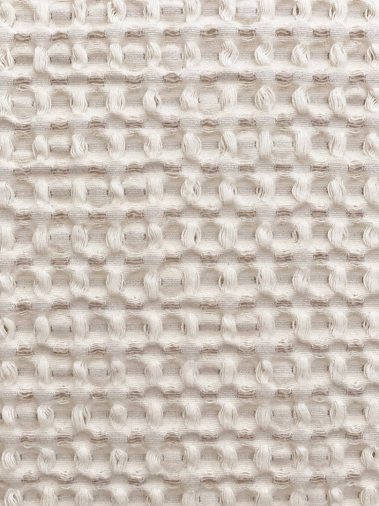 Oyster Waffle Weave Pillow