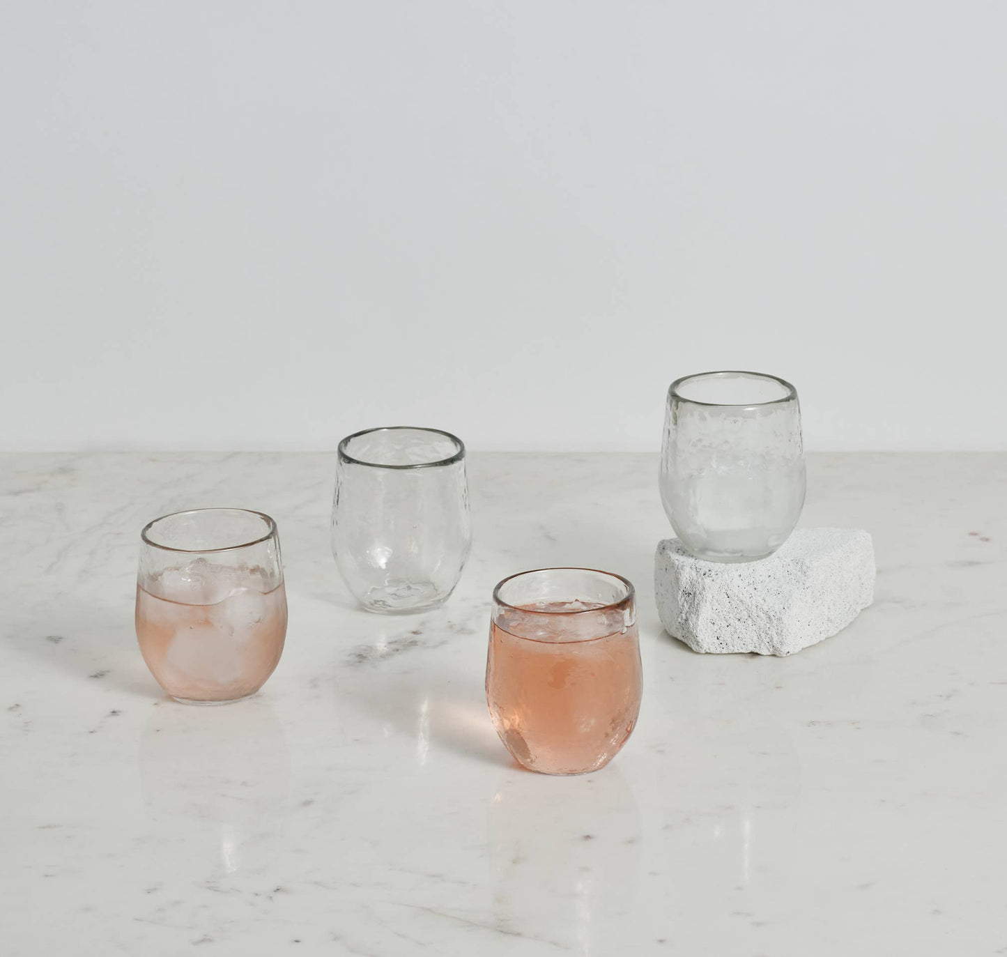 Pebbled Spirits Glass