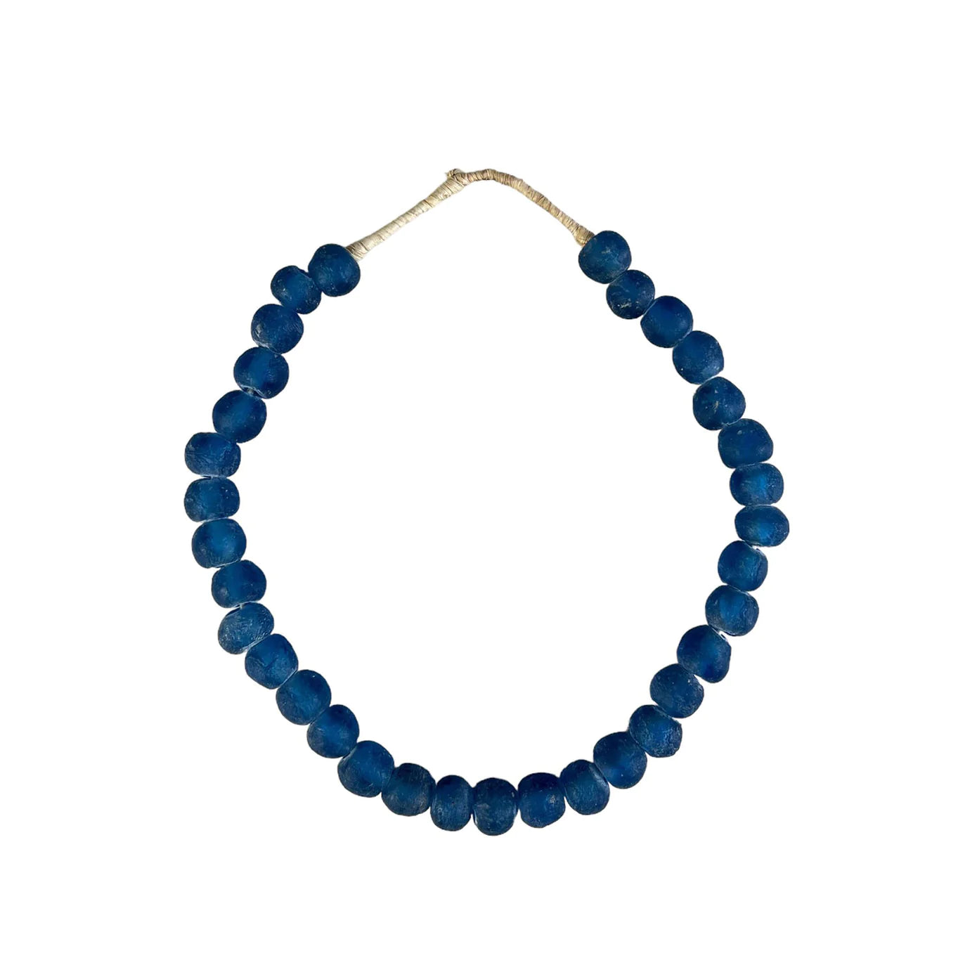 Recycled Glass Beads, Cobalt