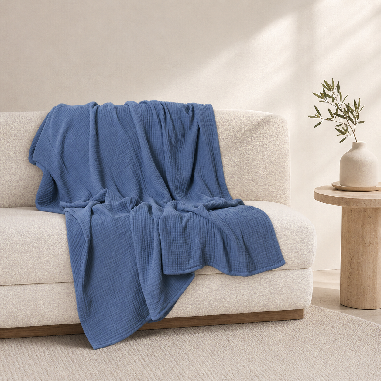 Lightweight Gauze Blanket, 2 Colors