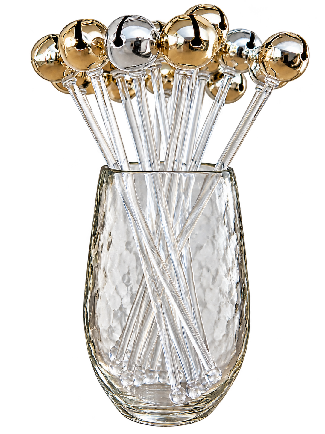 Jingle Bell Stir Sticks, 2 Colors