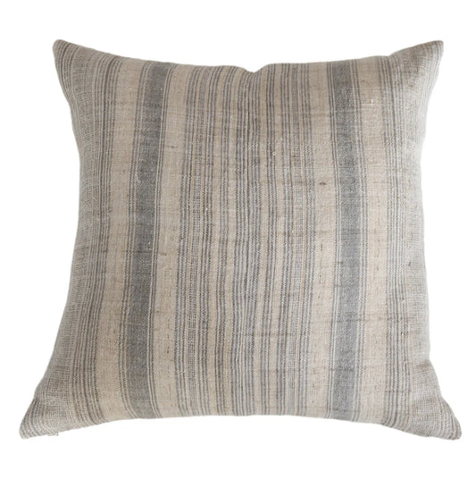 Marin Gray Stripe Pillow