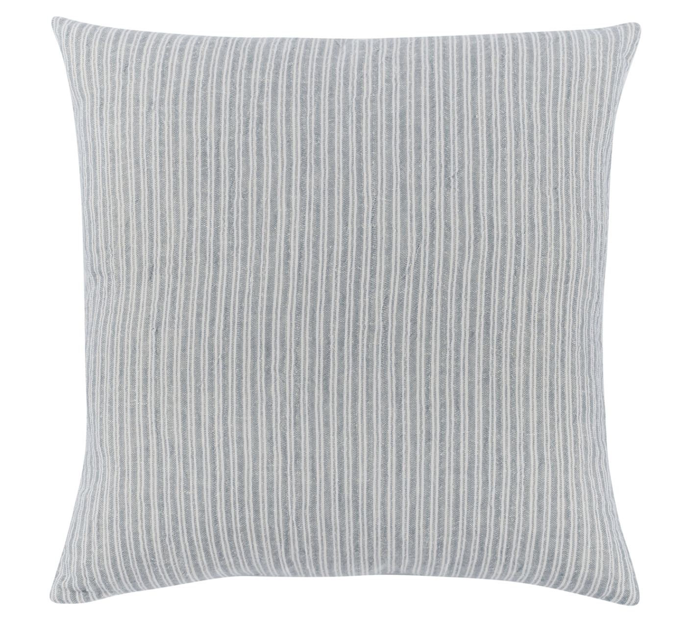 Blue Stripe Linen Throw Pillow, 2 Sizes