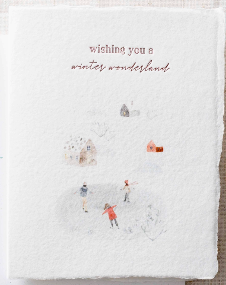 Letterpress Flat Greeting Card, Various Styles