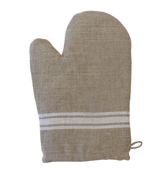 Thieffry Monogramme Linen Oven Mitt