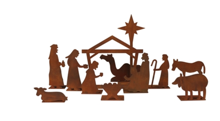 Nativity, Rust - Set of 12
