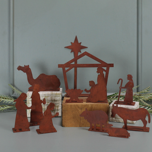 Nativity, Rust - Set of 12