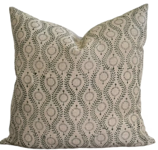 Arlo Woven Floral Pillow Cover, 20 x 20